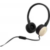 HP headset estéreo H2800 (preto com dourado seda), com fios, chamadas/música, 125 g, headset, preto, dourado