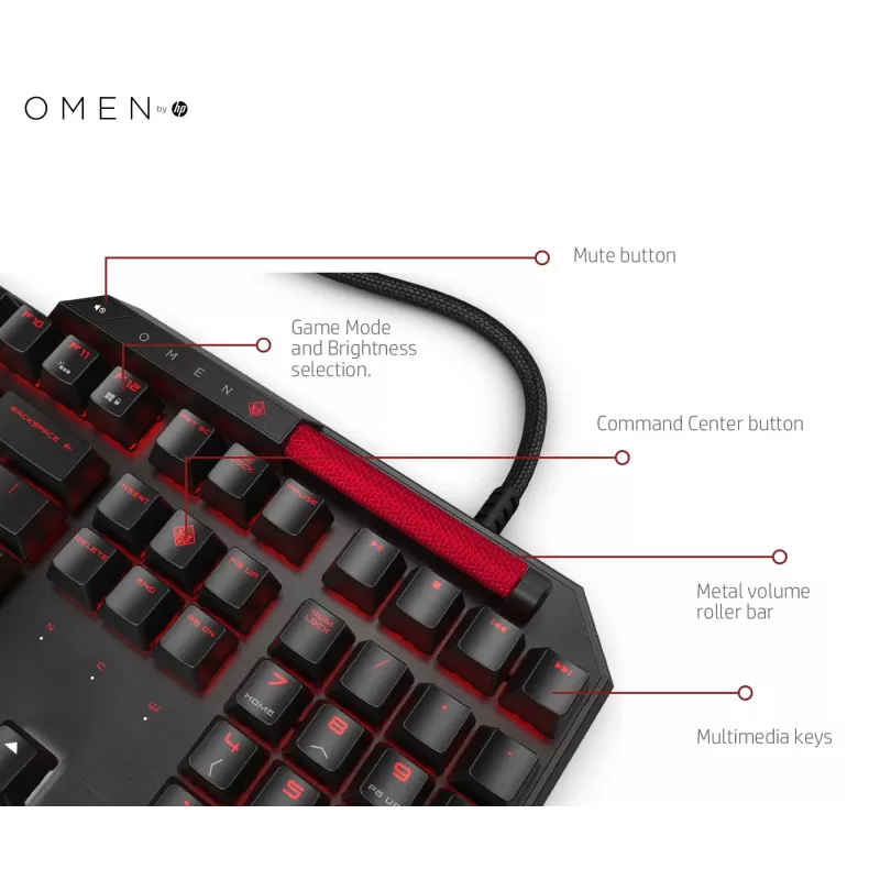 Teclado HP OMEN by Sequencer