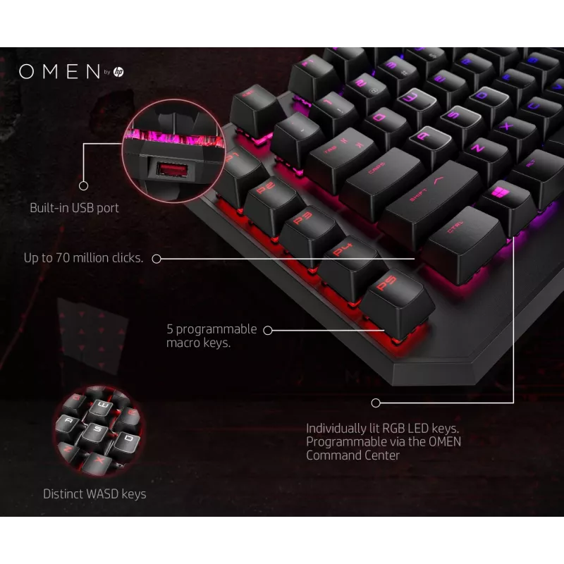 Teclado HP OMEN by Sequencer
