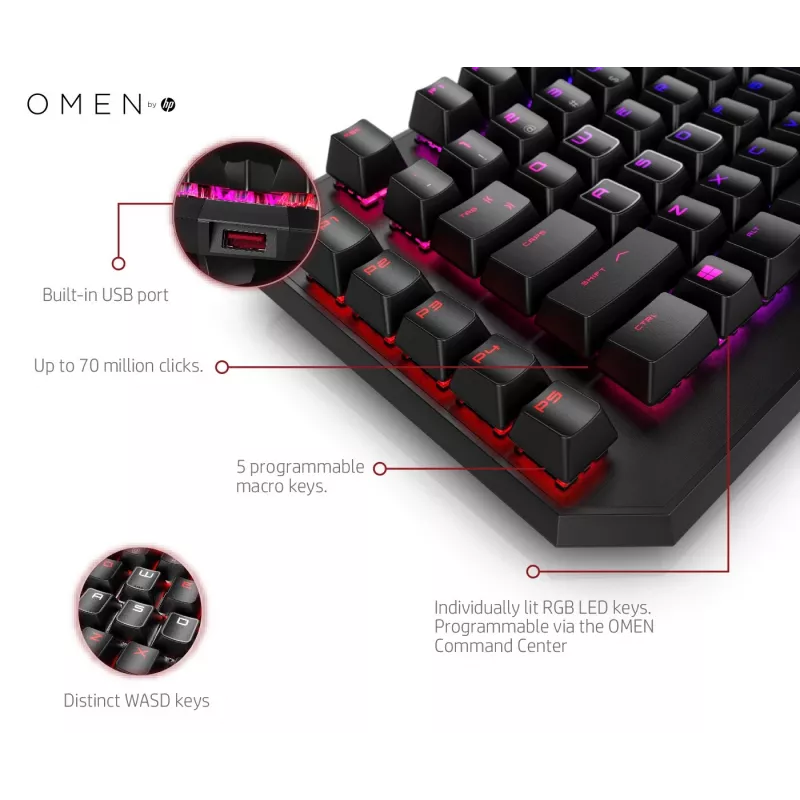 Teclado HP OMEN by Sequencer