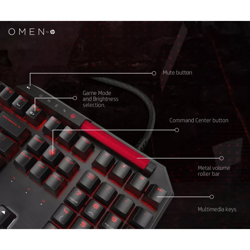 Teclado HP OMEN by Sequencer