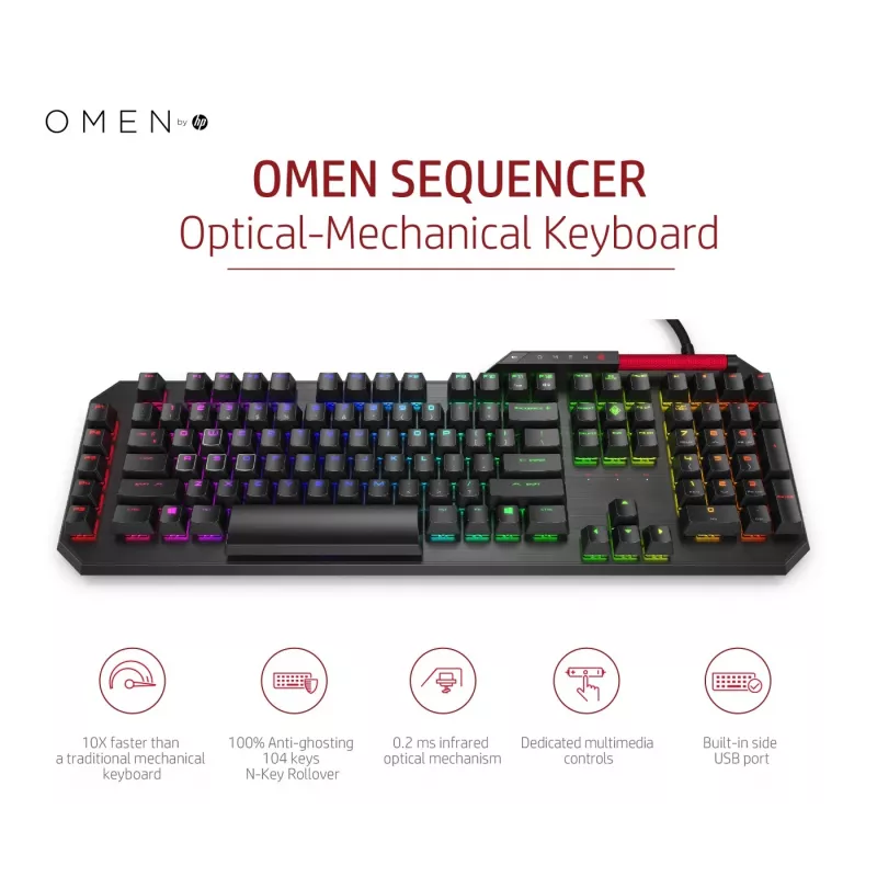 Teclado HP OMEN by Sequencer