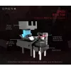 Rato HP OMEN by Reactor, destro, ótico, USB Type-A, 16000 DPI, 0,2 ms, preto