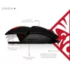 Rato HP OMEN by Reactor, destro, ótico, USB Type-A, 16000 DPI, 0,2 ms, preto