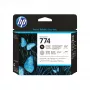 Cabeça de impressão HP 774 para DesignJet — preto fotográfico / cinzento claro, tintas pigmentadas, embalagem individual