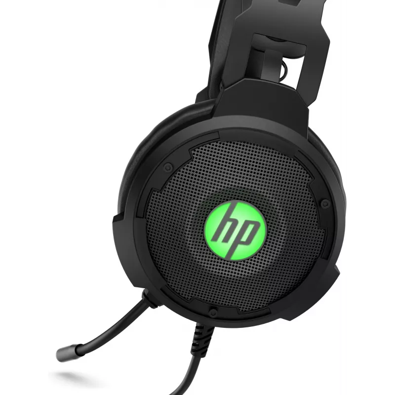Headset HP Pavilion Gaming 600, com fios, gaming, 360 g, headset, preto, verde
