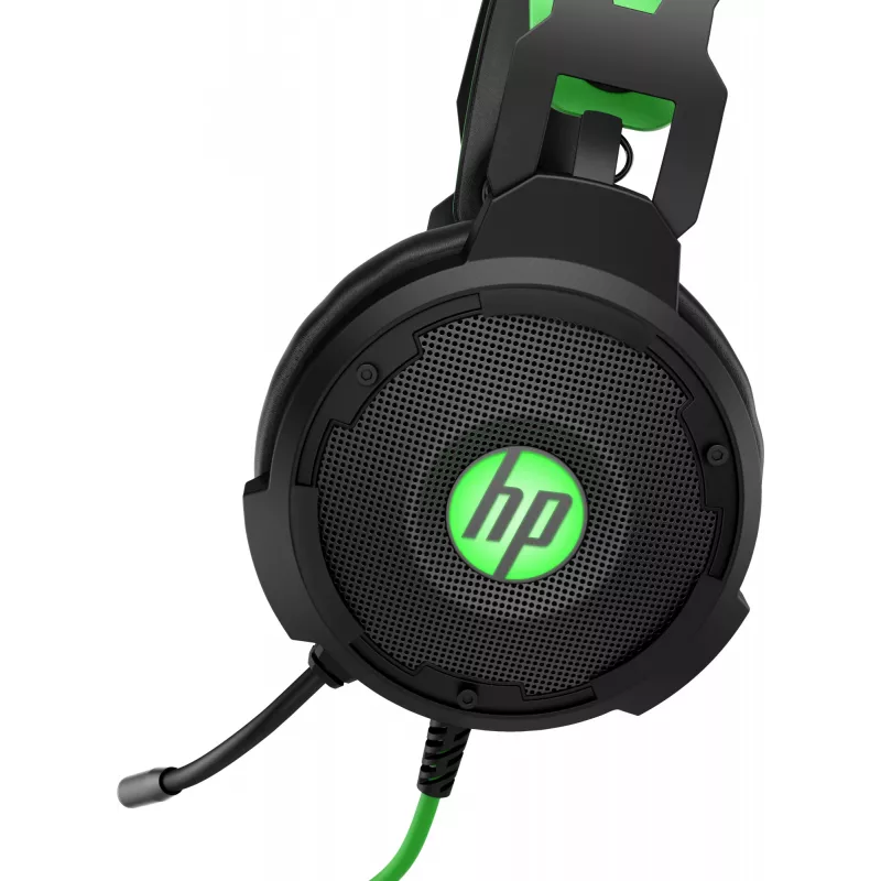Headset HP Pavilion Gaming 600, com fios, gaming, 360 g, headset, preto, verde