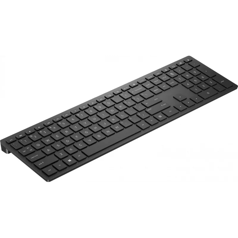 Teclado HP Pavilion Wireless 600 preto, tamanho completo (100%), sem fios, RF sem fios, preto