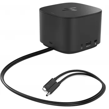 HP Thunderbolt Dock G2 com cabo combo, com fios, Thunderbolt, preto, Kensington, China, HP