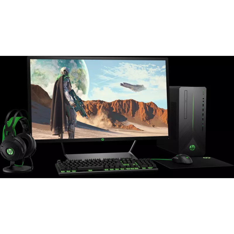 Rato HP Pavilion Gaming 300, ambidestro, ótico, USB Type A, 5000 dpi, preto, verde