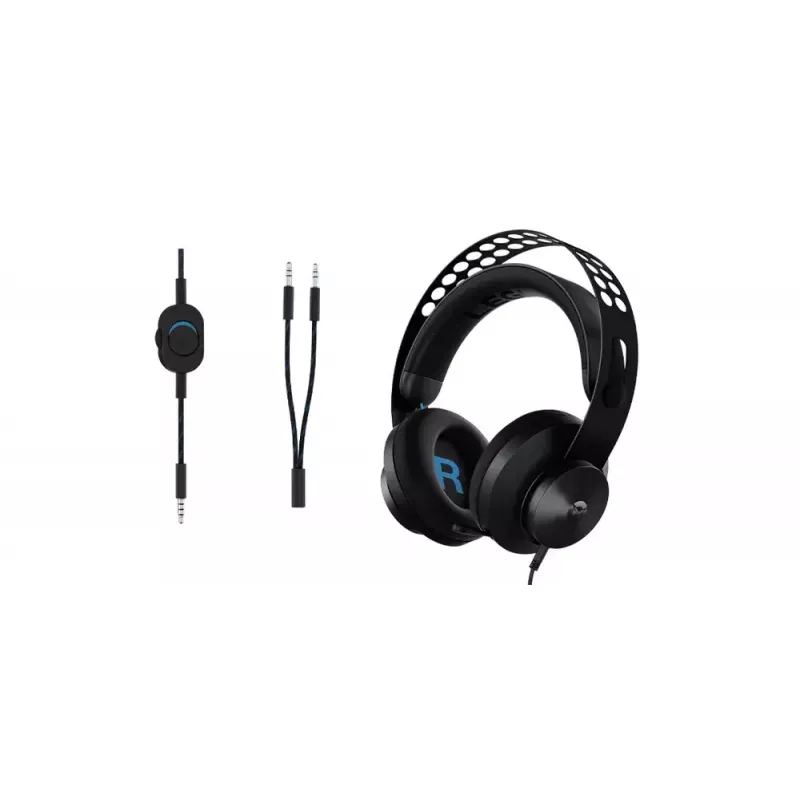 Headset Lenovo Legion H300 com fios head-band gaming preto