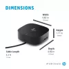 HP USB-C Dock G5, com fios, USB 3.2 Gen 1 (3.1 Gen 1) Type-C, preto, preto, China, Tailândia, México, HP