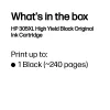 Tinteiro original HP 305XL High Yield preto
