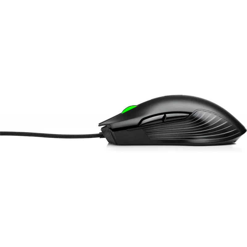 Rato gaming HP X220 com retroiluminação, ambidestro, ótico, USB Type-A, 3600 DPI, preto