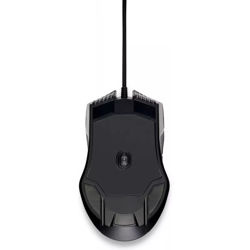 Rato gaming HP X220 com retroiluminação, ambidestro, ótico, USB Type-A, 3600 DPI, preto