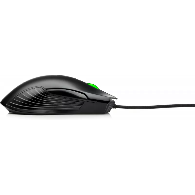 Rato gaming HP X220 com retroiluminação, ambidestro, ótico, USB Type-A, 3600 DPI, preto
