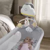 Móbil de berço Fisher-Price Rainbow Showers, berço, som, luz de presença, temporizador integrado, tecido, plástico
