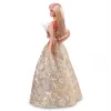 Boneca Barbie Signature 2025 Holiday Fashion, boneca de coleção sazonal, loira com vestido prateado e dourado