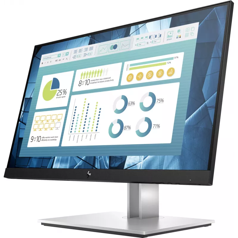 Monitor de computador HP E-Series E22 G4 54,6 cm (21,5 polegadas) 1920 x 1080 píxeis Full HD LCD preto, prateado