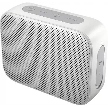 Altifalante Bluetooth HP 350 prateado, sem fios, branco, universal, bateria incorporada, 180 g, 78,5 mm