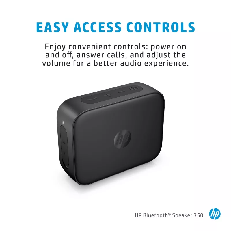 Altifalante Bluetooth HP 350 prateado, sem fios, branco, universal, bateria incorporada, 180 g, 78,5 mm