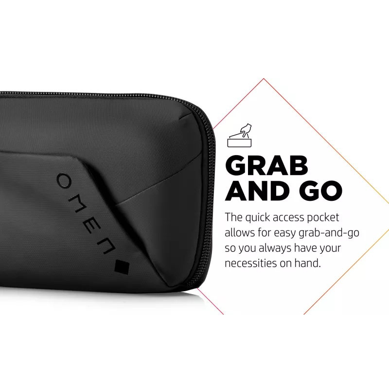 Mala HP OMEN Transceptor, nylon, 230 mm, 160 mm, 70 mm, 160 g, preto