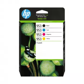 Tinteiros originais HP 953 pack de 4 preto/ciano/magenta/amarelo