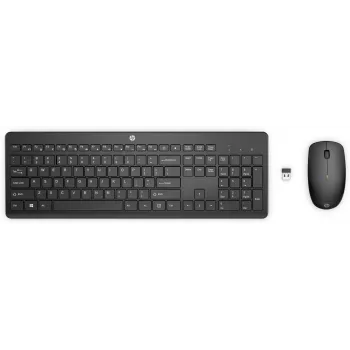 Conjunto de rato e teclado sem fios HP 235 tamanho completo preto