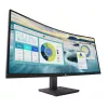 Monitor curvo HP P34hc G4 WQHD USB-C, 86,4 cm (34 polegadas), 3440 x 1440 píxeis, Wide Quad HD, LCD, 5 ms, preto