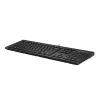 Teclado HP 125 com fios tamanho completo USB membrana QWERTY preto