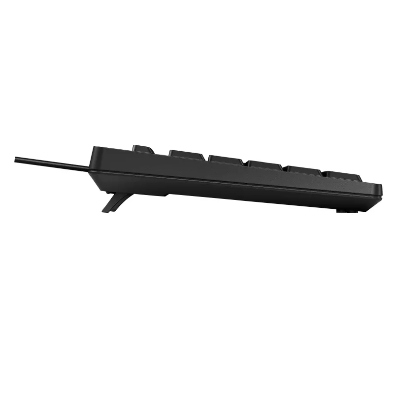 Teclado HP 125 com fios tamanho completo USB membrana QWERTY preto