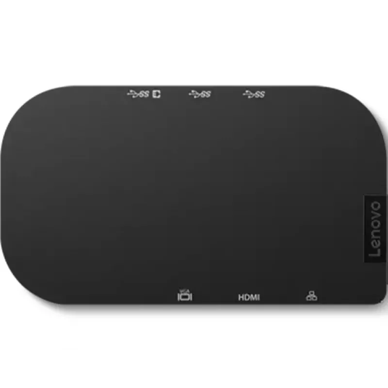 Hub de interface Lenovo 4X91H02421 USB Type-C 5000 Mbit/s preto