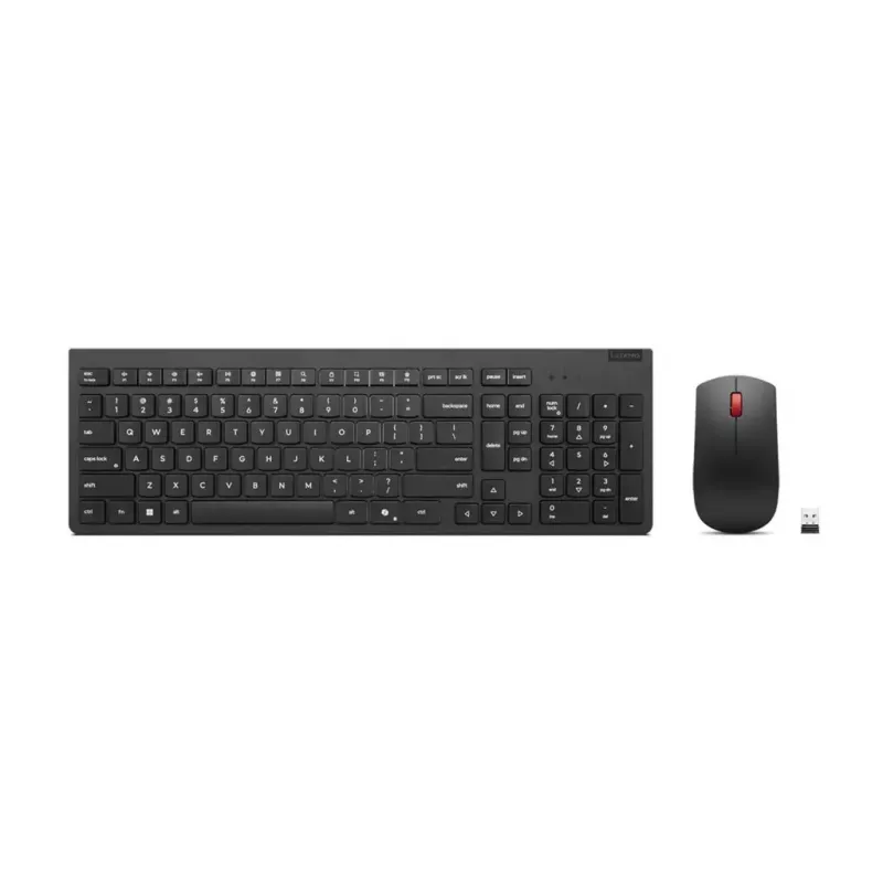 Teclado e rato incluídos Lenovo 4X31R64497 de escritório RF sem fios nórdico preto