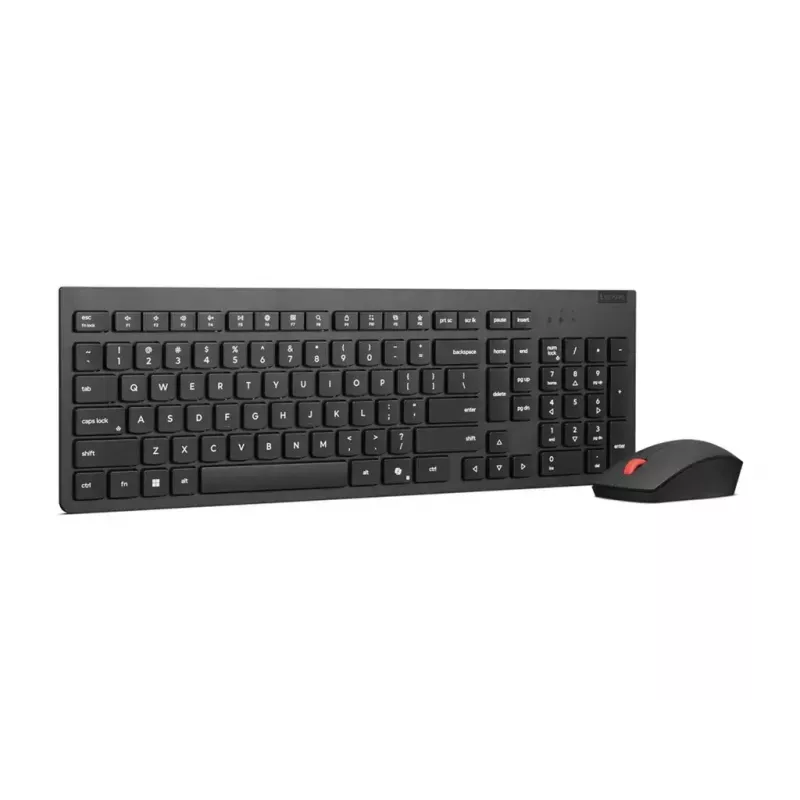 Teclado e rato incluídos Lenovo 4X31R64497 de escritório RF sem fios nórdico preto
