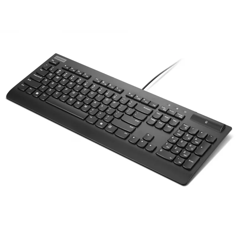 Teclado Lenovo 4Y41R64695 para casa/escritório USB belga, inglês do Reino Unido preto