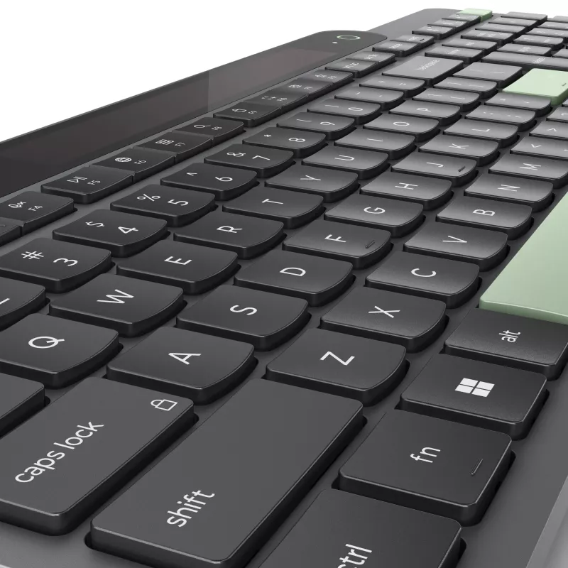 Teclado Lenovo 4Y41R69515 para casa/escritório Bluetooth belga, francês preto, verde