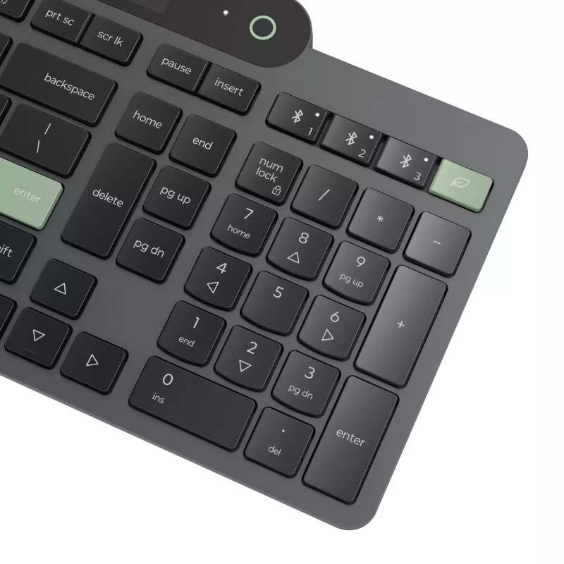 Teclado Lenovo 4Y41R69515 para casa/escritório Bluetooth belga, francês preto, verde