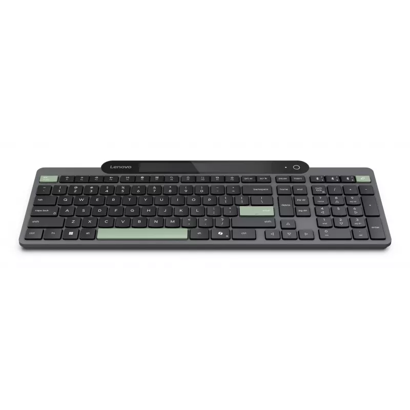 Teclado Lenovo 4Y41R69515 para casa/escritório Bluetooth belga, francês preto, verde
