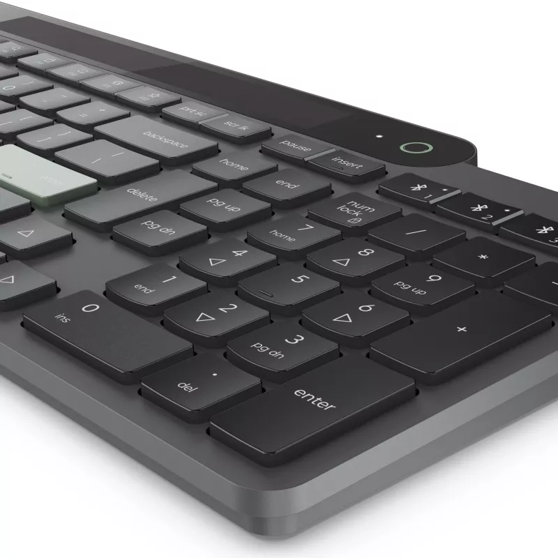 Teclado Lenovo 4Y41R69515 para casa/escritório Bluetooth belga, francês preto, verde