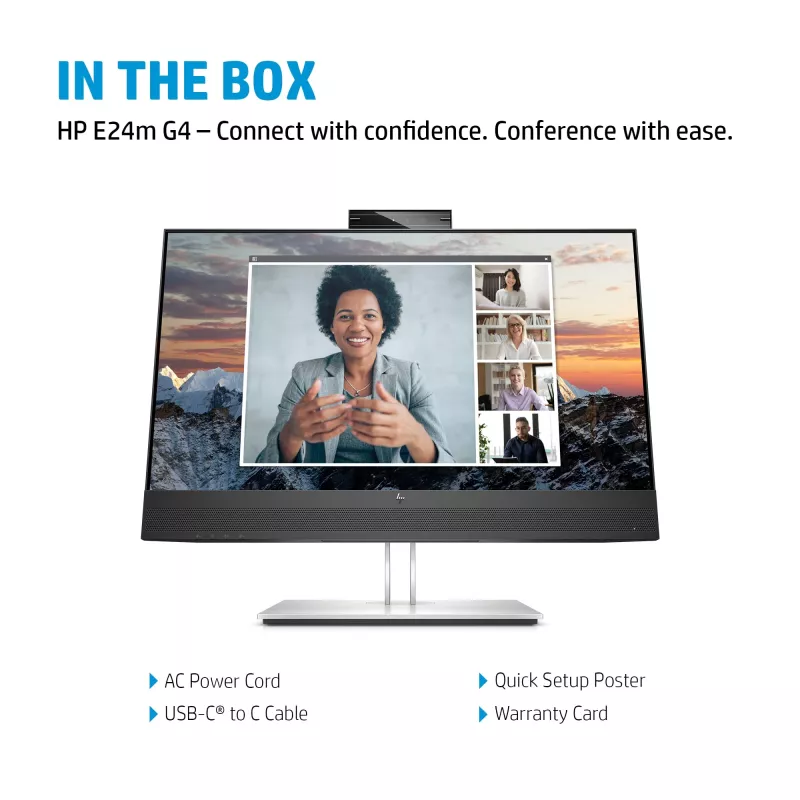 HP E24m G5 monitor Full HD de 23,8 polegadas, 1920x1080 (40Z32E9#ABB)