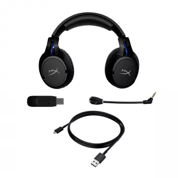 Headset gaming sem fios HyperX Cloud Flight (preto-azul) - PS5-PS4