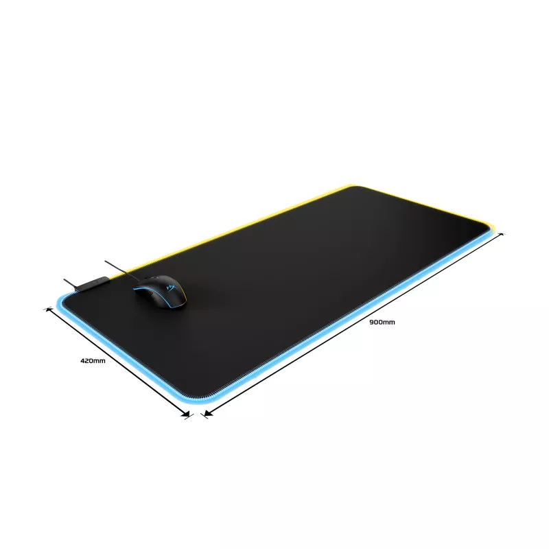 Tapete de rato gaming RGB HyperX Pulsefire Mat - tecido (XL)