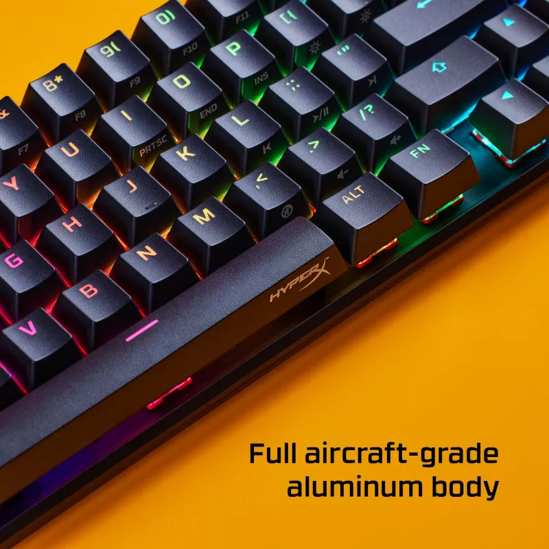 Teclado gaming mecânico HyperX Alloy Origins 65 – HX Aqua (layout US)