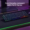 Teclado gaming mecânico HyperX Alloy Origins 65 – HX Aqua (layout US)