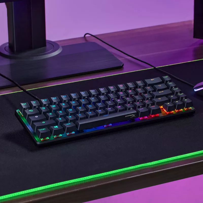 Teclado gaming mecânico HyperX Alloy Origins 65 – HX Aqua (layout US)