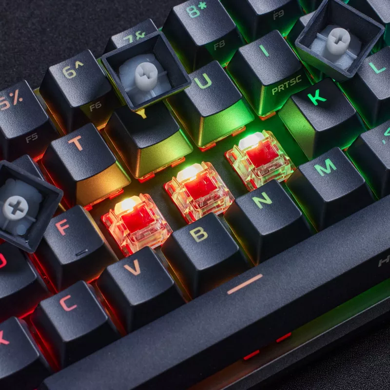 Teclado gaming mecânico HyperX Alloy Origins 65 – HX Aqua (layout US)