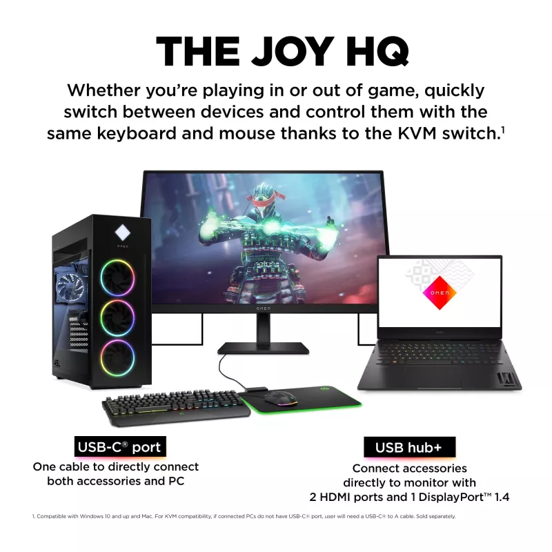 Monitor gaming OMEN by HP 27 polegadas UHD 144 Hz – OMEN 27k