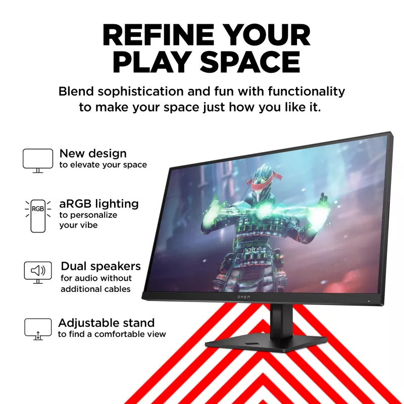 Monitor gaming OMEN by HP 27 polegadas UHD 144 Hz – OMEN 27k