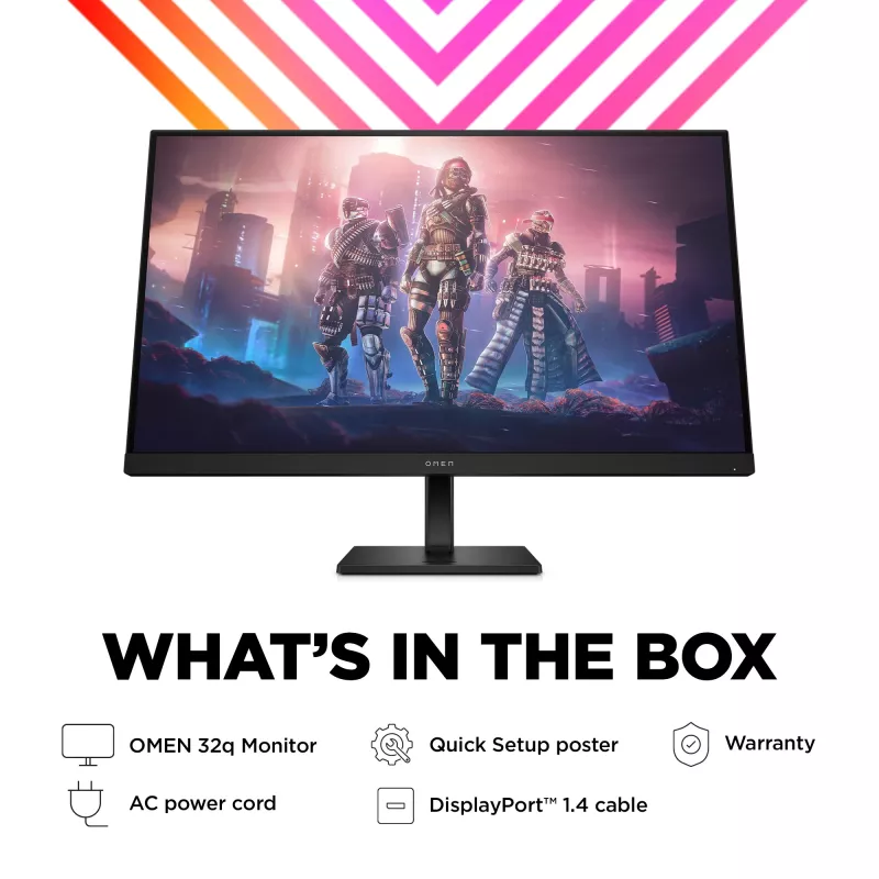 Monitor gaming OMEN by HP 31,5 polegadas QHD 165 Hz – OMEN 32q