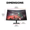 OMEN by HP 31,5 polegadas QHD 165Hz monitor gaming curvo - OMEN 32c (recondicionado)